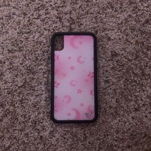 pink moon wildflower case iphone xr